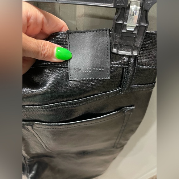 NWT Free People Black Phoenix Coated Skinny - Picture 7 of 8